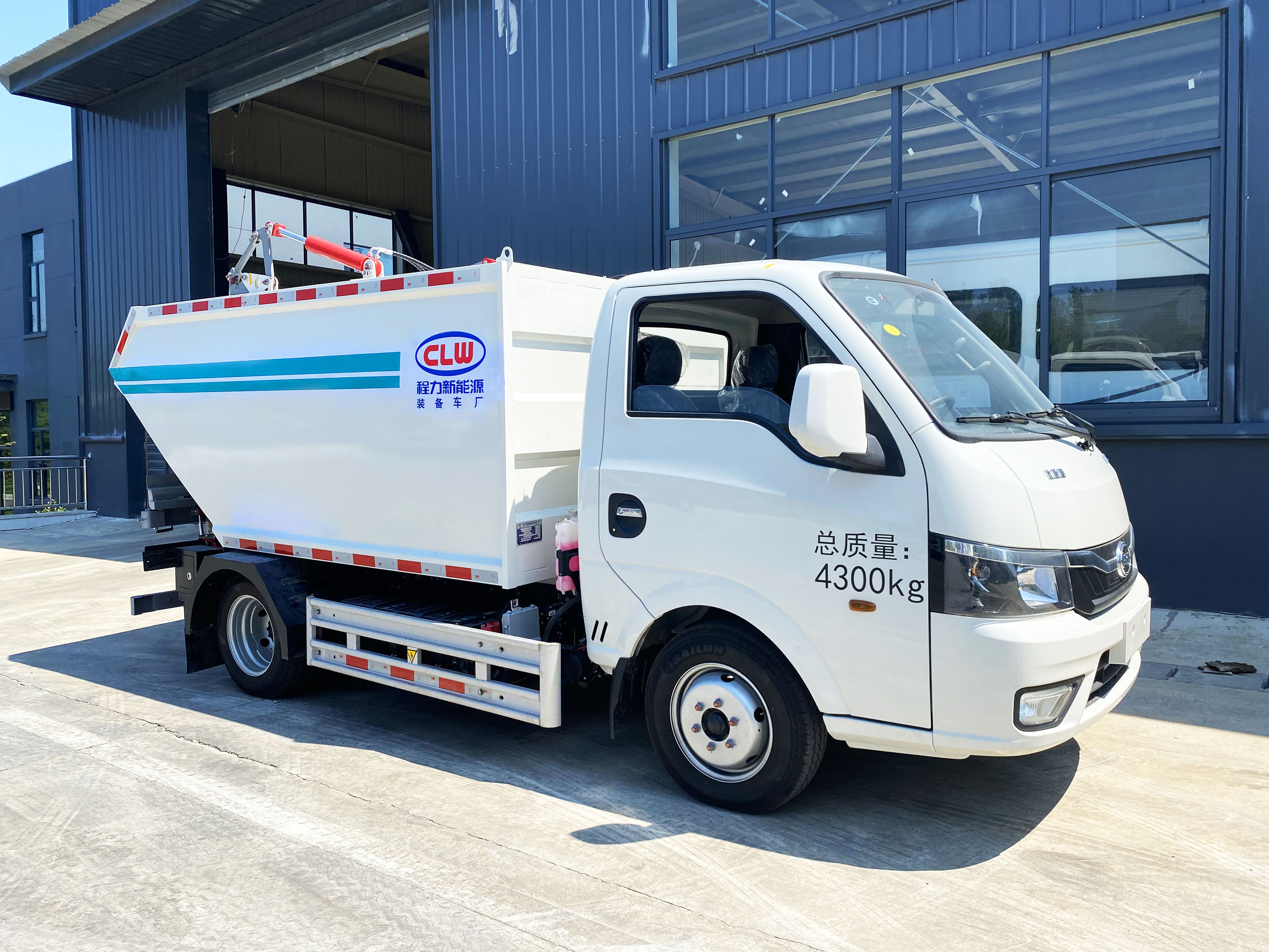 3.5方比亞迪T4純電動自裝卸式垃圾車
